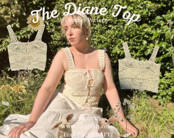 The Diane Filet Crochet Top Pattern