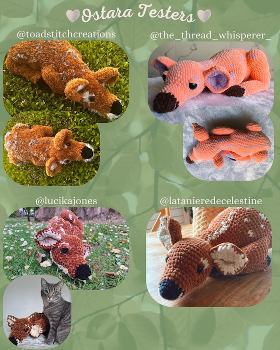 Ostara, the Sleepy Fawn Plushie Crochet Pattern - Etsy