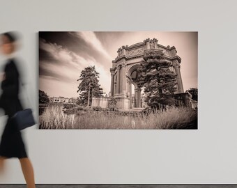Palace of Fine Arts Sepia – San Francisco Architectural Photography, Classic Landmark Wall Art