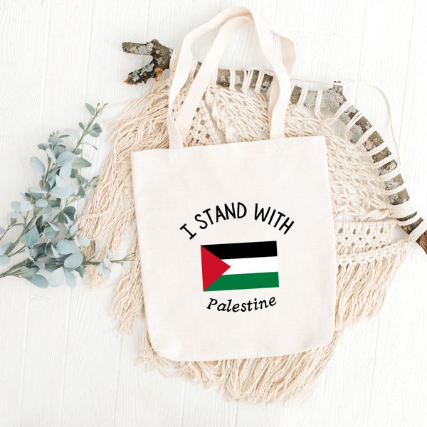 I stand with Palestine's tote bag, mug & t-shirt design | png | pdf | svg