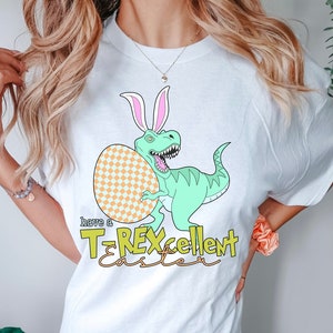 Have A T-Rexcellent Easter Dinosaur DTF Transfer, Ready to Press DTF Transfers - Direct to Film Transfers - DTF Print - Western