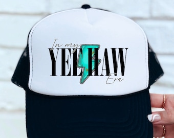 In My Yeehaw Era Turquoise Trucker Hat