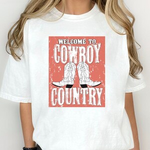 Welcome To Cowboy Country DTF Transfer, Ready to Press DTF Transfers - Direct to Film Transfers - DTF Print - Western