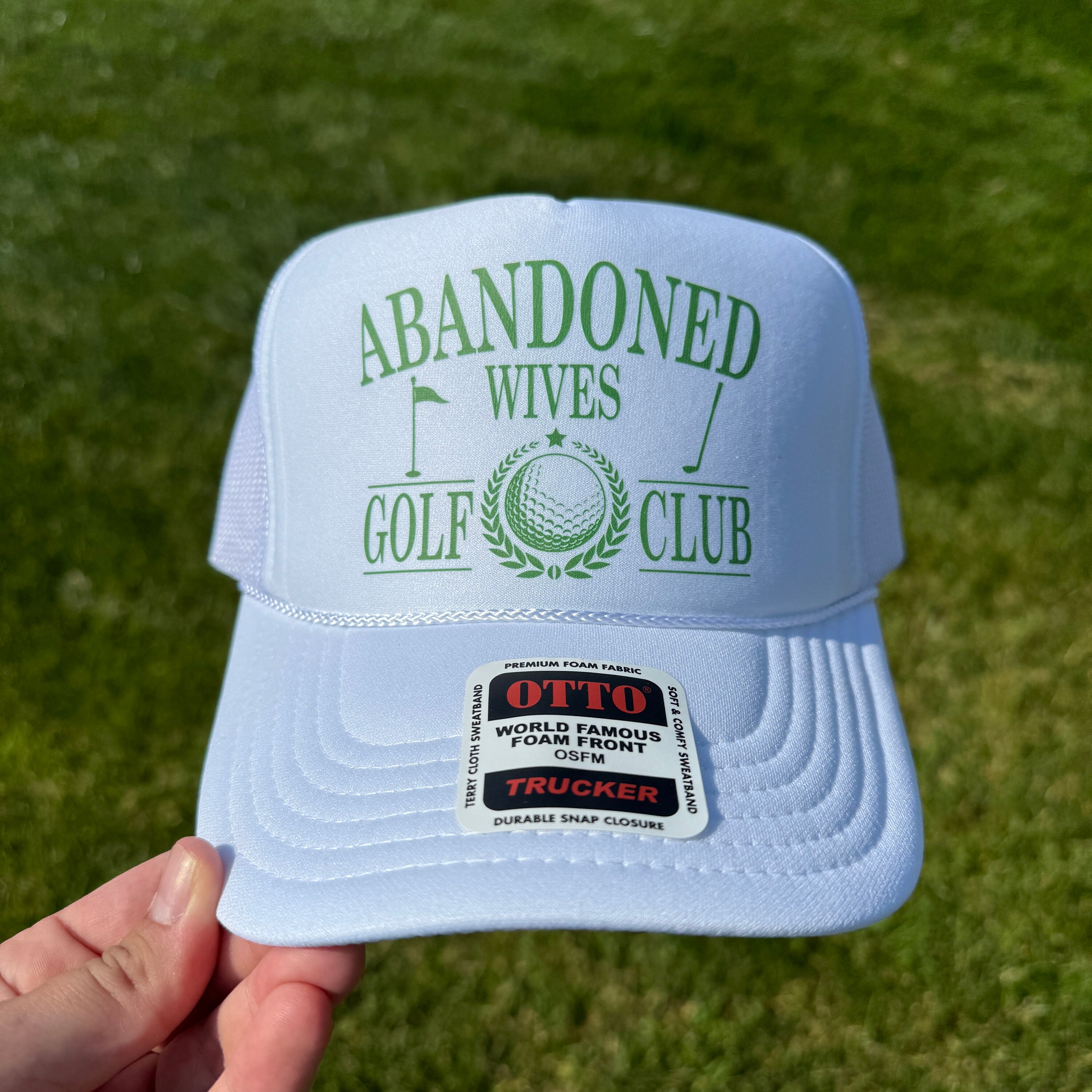 Abandoned Wives Golf Club Trucker Hat - Etsy display picture 1