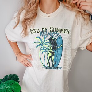 End Of Summer Blues DTF Transfer, Ready to Press DTF Transfers - Direct to Film Transfers - DTF Print - Western