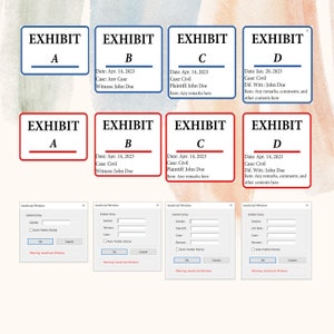 Sello PDF dinámico de exhibición: texto editable para identificación de documentos, uso legal y comercial.