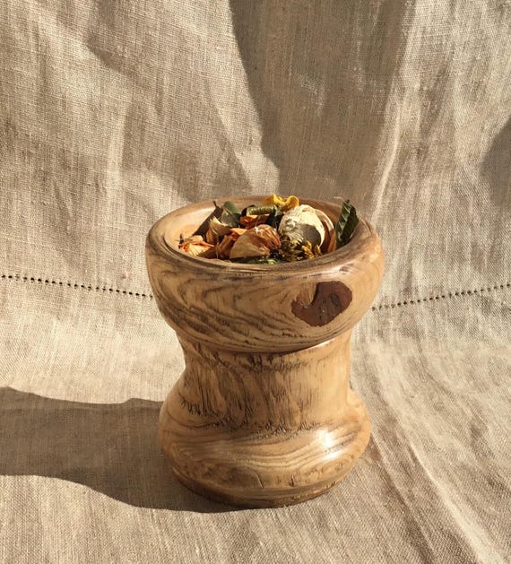 木製の装飾ポットを回転させた - Etsy 日本