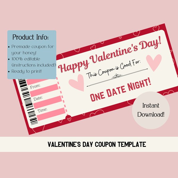 Date Night Coupons - Etsy