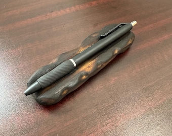 Handcrafted Wooden Pen Holder | Rustic Office Desk Organizer | Eco-Friendly Pen Stand