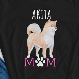 Akita Mom Shirt for Women, Dog Mom T-Shirt, Akita Dog Lover Gift, Dog to Mom Shirt, Dog Lover Tee, Akita Lover Gift for Her, Akita Owner