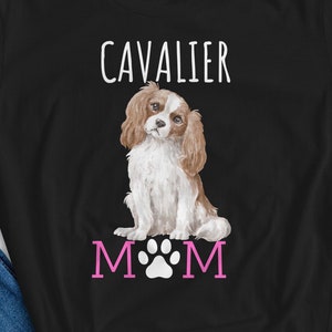 Cavalier Mama Shirt für Frauen, Cavalier King Charles Spaniel Mama Geschenk, Hundeliebhaber Geschenk für sie, Hund zu Mama T-Shirt, King Charles Spaniel Besitzer