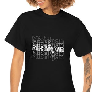 Michigan Unisex Graphic T-Shirt, Trendy Michigan Shirt, Gift for Her or Him