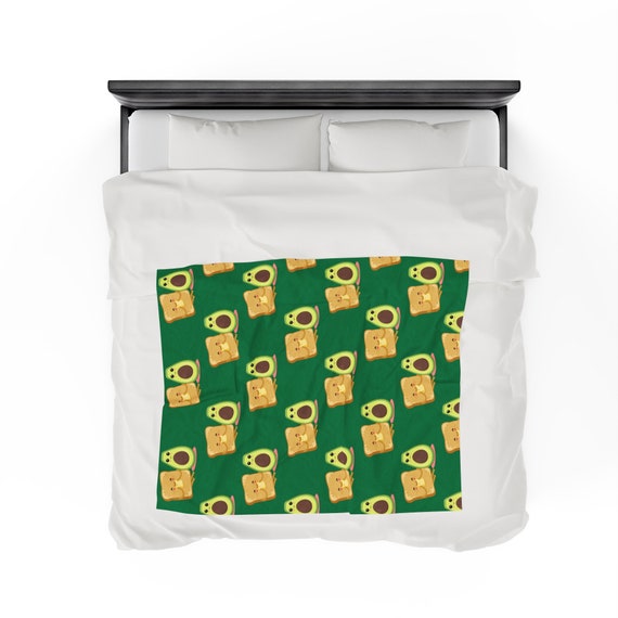 Avocado Toast Blanket Velveteen Plush Blanket Millennial Gift Funny Blanket Couch Throw Blanket Boho Bedding Vegan Gift Vegetarian Gifts Etsy Canada