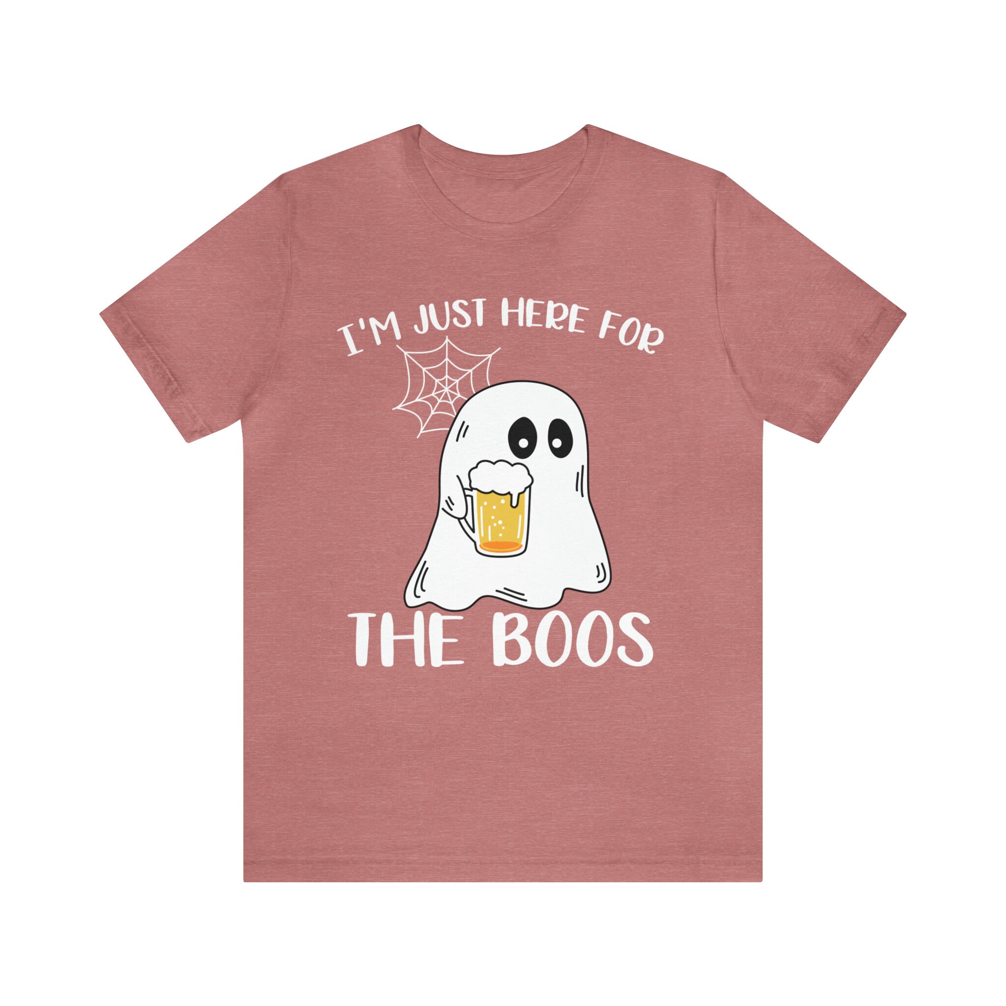 Discover I'm Just Here for the Boos Halloween Party T-Shirt Halloween Tee Fall Pumpkin Ghost Shirt Spiderweb Funny Halloween T Shirt Halloween Lover