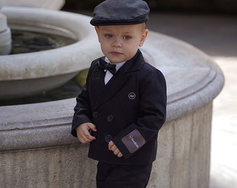 Black Classic Suit for Toddlers - Formal suit for Boys - Boy's Wedding Suit