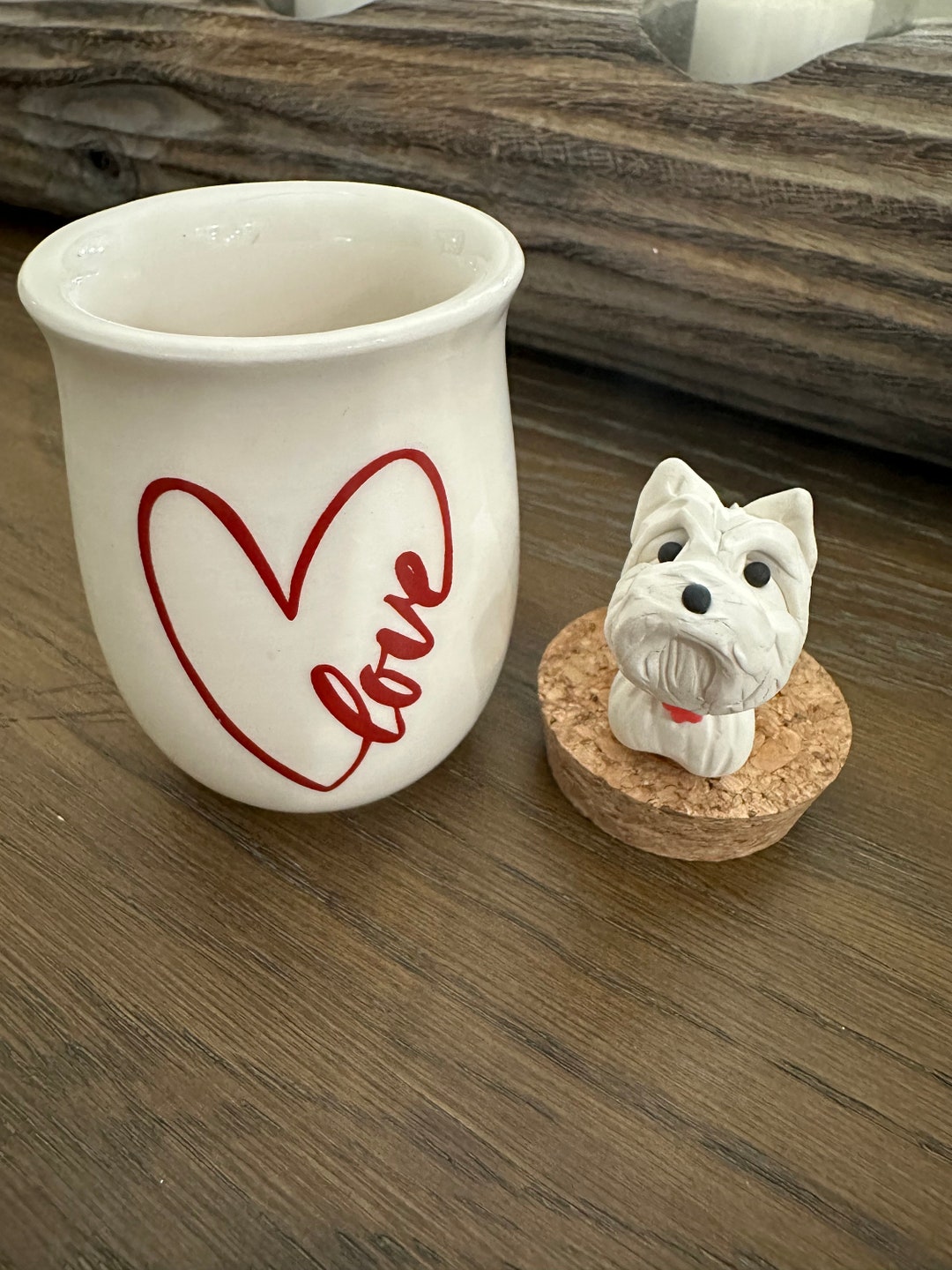 West Highland Terrier Gift, Westie Trinket Jar, Westie Jewelry Jar, Dog