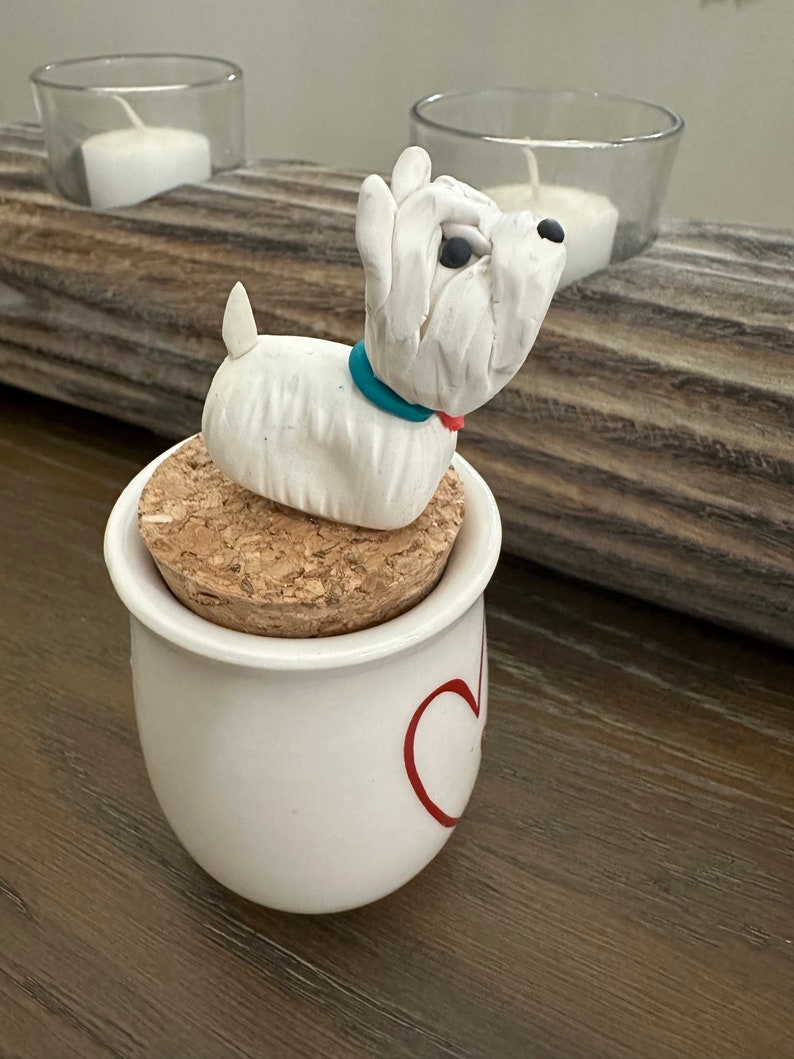 West Highland Terrier Gift, Westie Trinket Jar, Westie Jewelry Jar, Dog