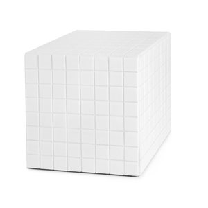 White tiled coffee table, multipurpose side table, white minimal modern design, ceramic tiles, birthday present image 2