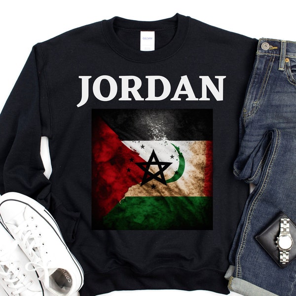 Jordanian Flag Shirt Etsy