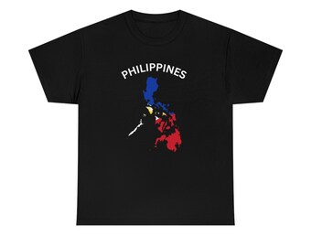 Philippines with Flagged Colored T-Shirt