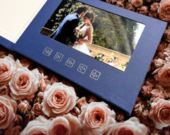 Personalized Wedding Video Album | Digital Wedding Video Book | Personalized Wedding Gift | Perfect Anniversary Gift | Book that plays video