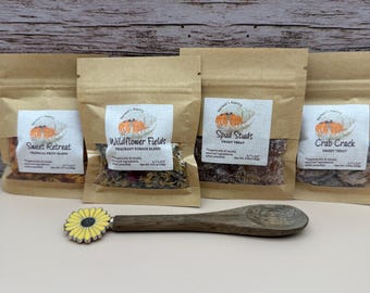 Hermit Crab Treat Variety Pack | 4-Piece Fruit, Flower & Snack Bundle