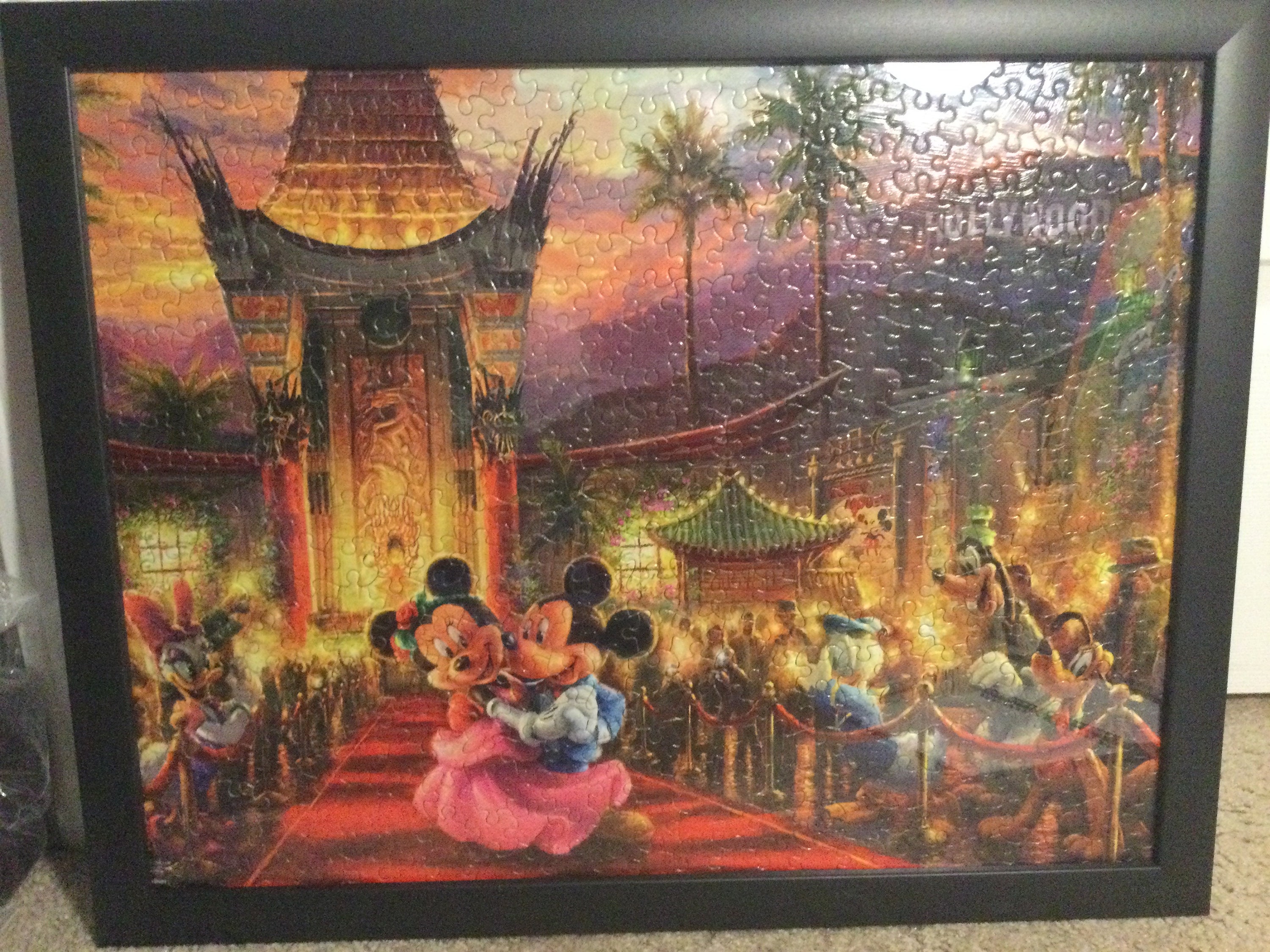Mickey and Minnie Hollywood Puzzle (Thomas Kinkade Disney