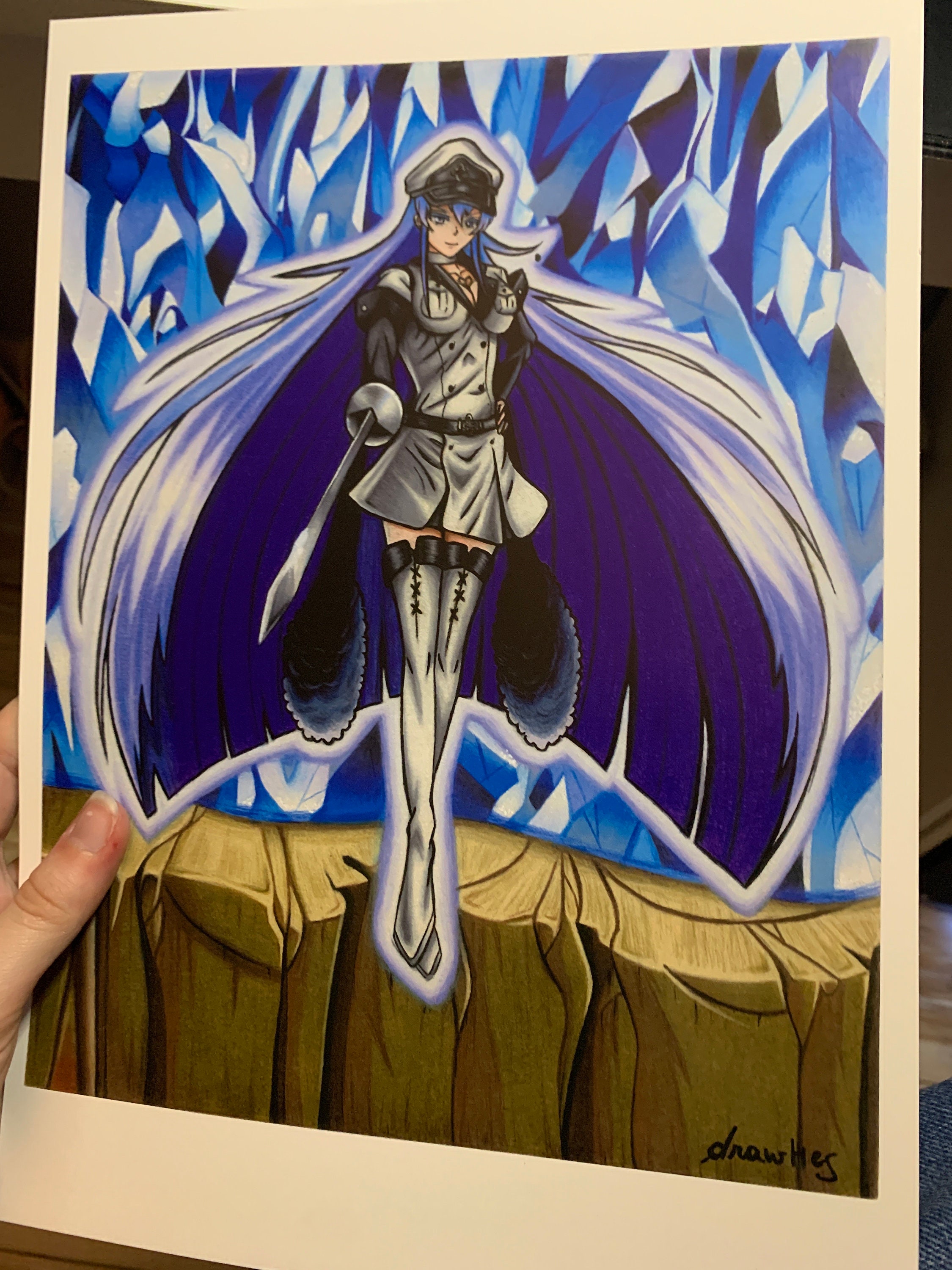 Esdeath  Akame Ga Kill, an art print by Kai Ilmardi - INPRNT