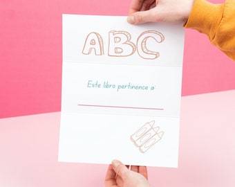 Hojas de trabajo para trazar el alfabeto español / Práctica de escritura ABC (Descarga digital)