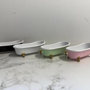 Dollhouse 1:12 Miniature Rolltop Clawfoot Bathtub
