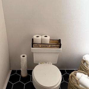 Dollhouse toilet paper tray