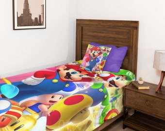 Mario and Friends Velveteen Plush Blanket