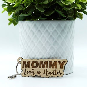 Mothers Day Gift l Gifts for Mom l Personalized Name Keychain l Custom Name Keychain l Wood Keychain l Refrigerator Magnet