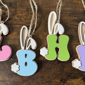 Etiquetas para cesta de Páscoa l Etiquetas para letras de coelhinho l Etiquetas personalizadas para Páscoa l Etiquetas para cesta