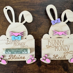 Bunny Money l Porte-cartes cadeau l Porte-monnaie l Cadeau de Pâques l Panier de Pâques l Cadeau de Pâques l Panier de Pâques