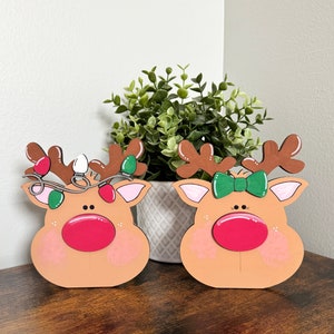 Reindeer Shelf Sitter l Christmas Decor l Christmas Shelf Sitter