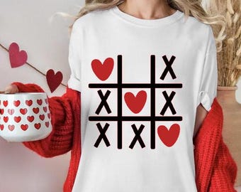 Tres en raya San Valentín SVG