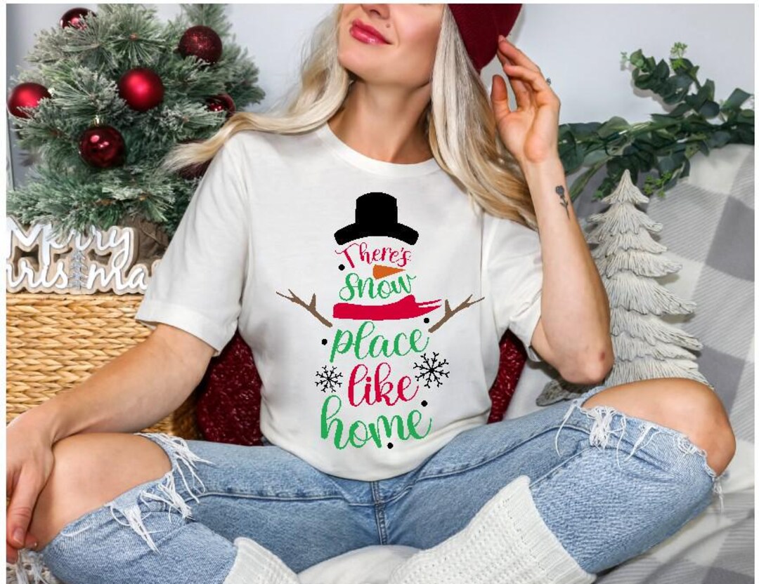 There's Snow Place Like Home Snowman SVG - Etsy