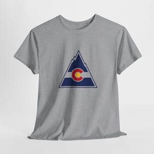 Retro Hockey Tee - Colorado Rockies