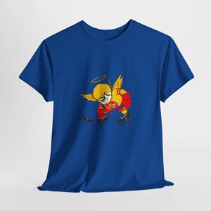 Retro Hockey Tee - WHA - Minnesota Fighting Saints Red