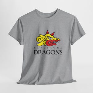 Retro Football Tee - Barcelona Dragons
