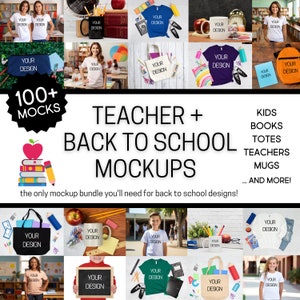 Back to School Mockup Pack, Lehrer Mockups, Schul Mock Up, Klassenzimmer Bundle, Etsy POD Mockup Bundle, digitaler Download JPG Instant PNG