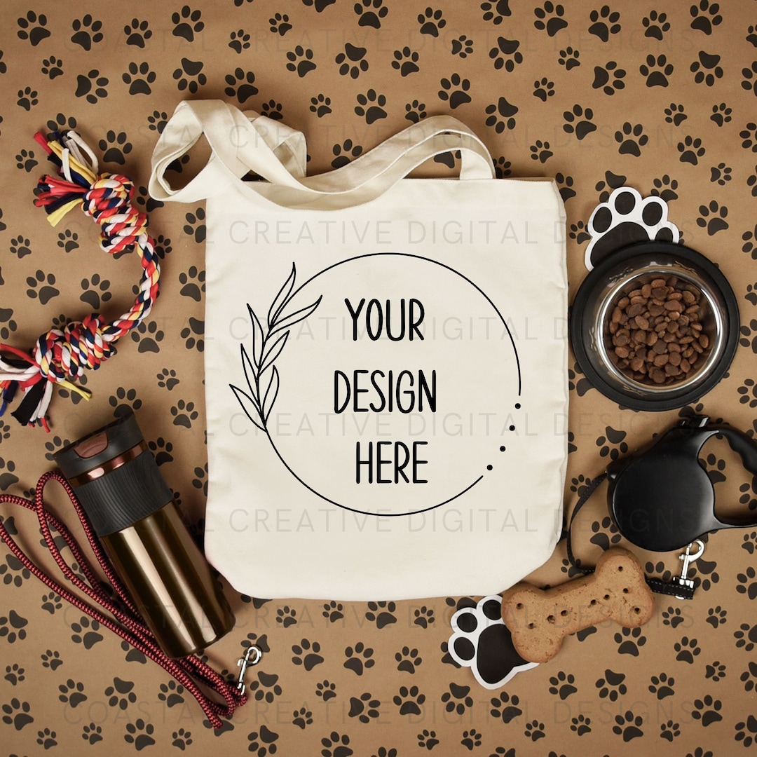 Mini Canvas Tote - Dog Mom main image 0