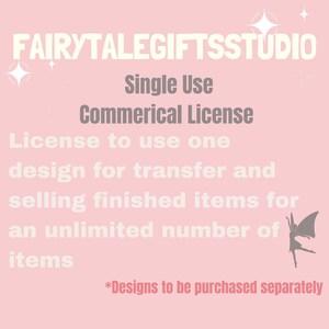Commercial License-- One License per Design- Small Business