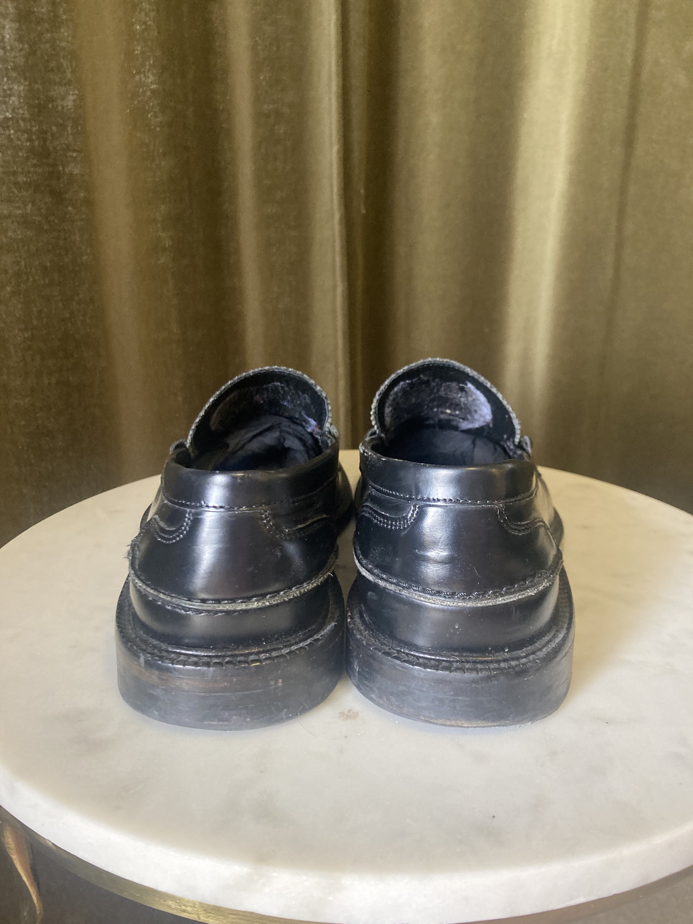 mens chunky penny loafers