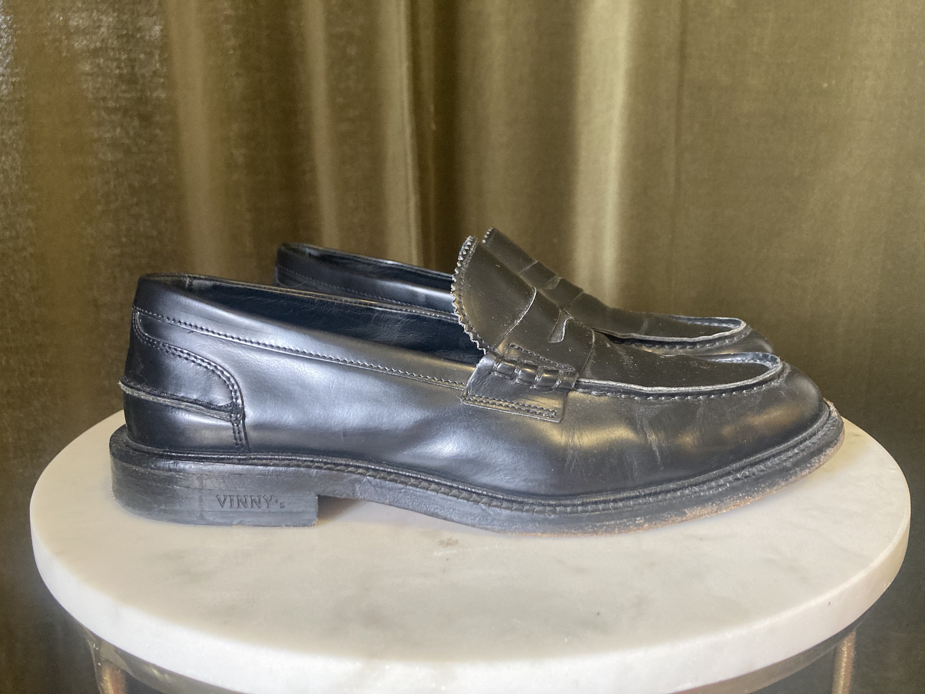 mens chunky penny loafers