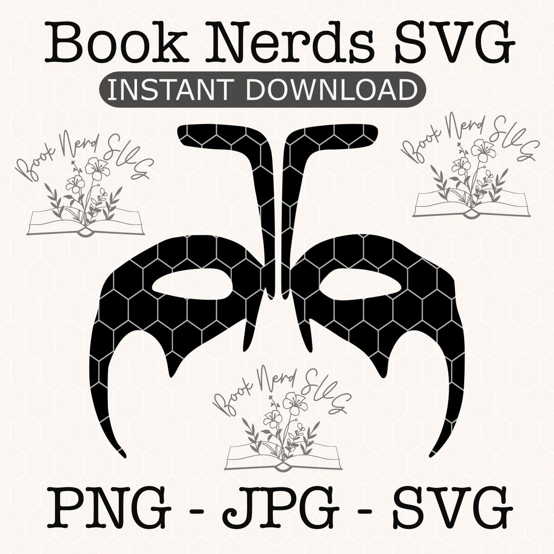 Book Nerds SVG Cut File: Instant Download - Etsy