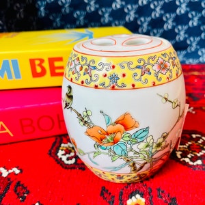Mini Porcelain Box Lidded Ginger Jar