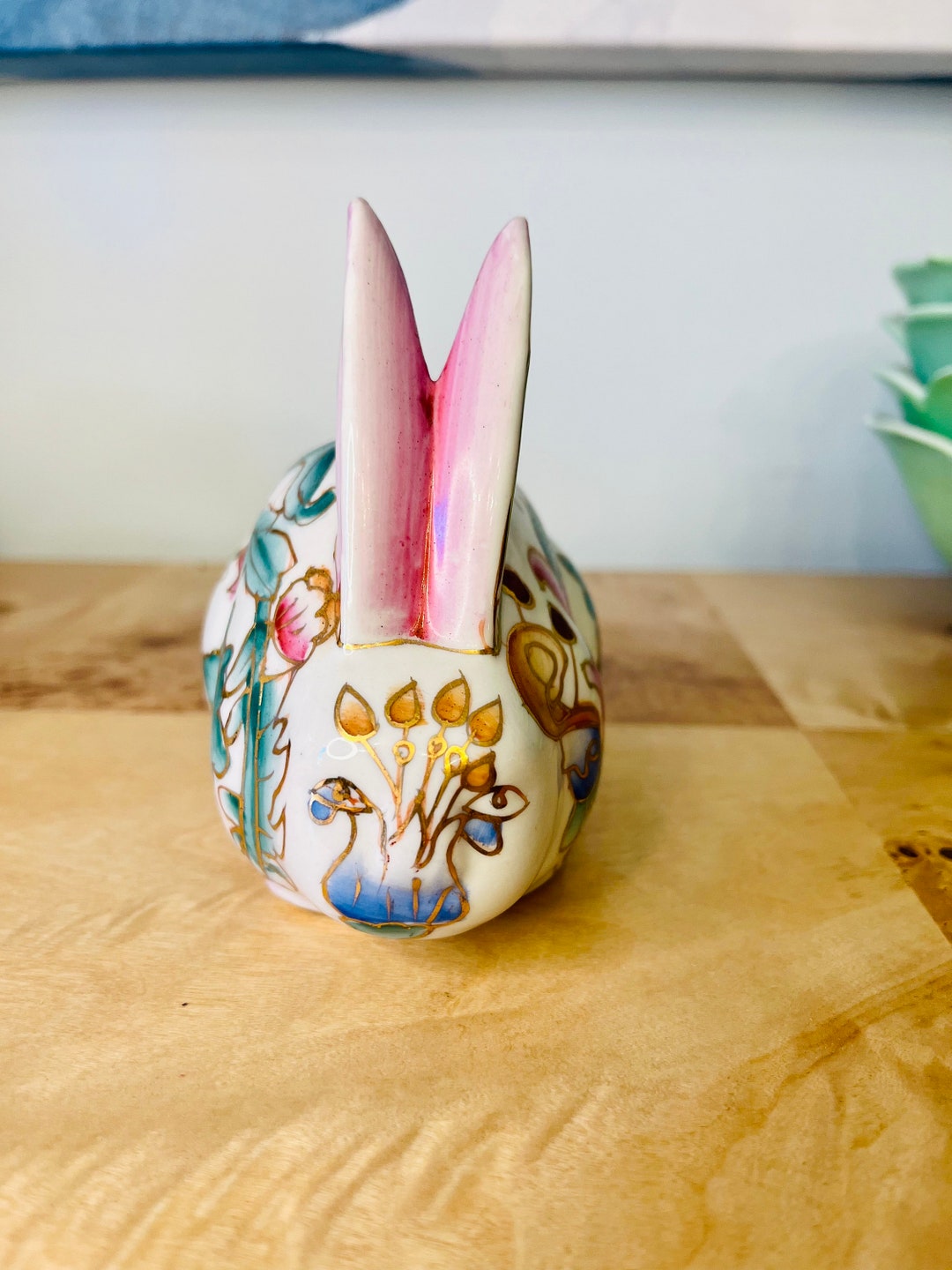 Cloisonne' Rabbit Figurine 4.5x4.5 - Etsy