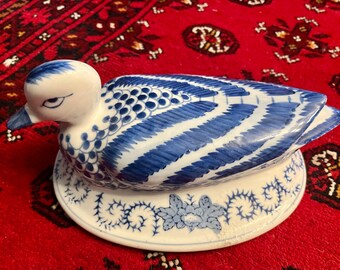 Buy Vintage Chinese Porcelain Tureen With Duck-form Cover